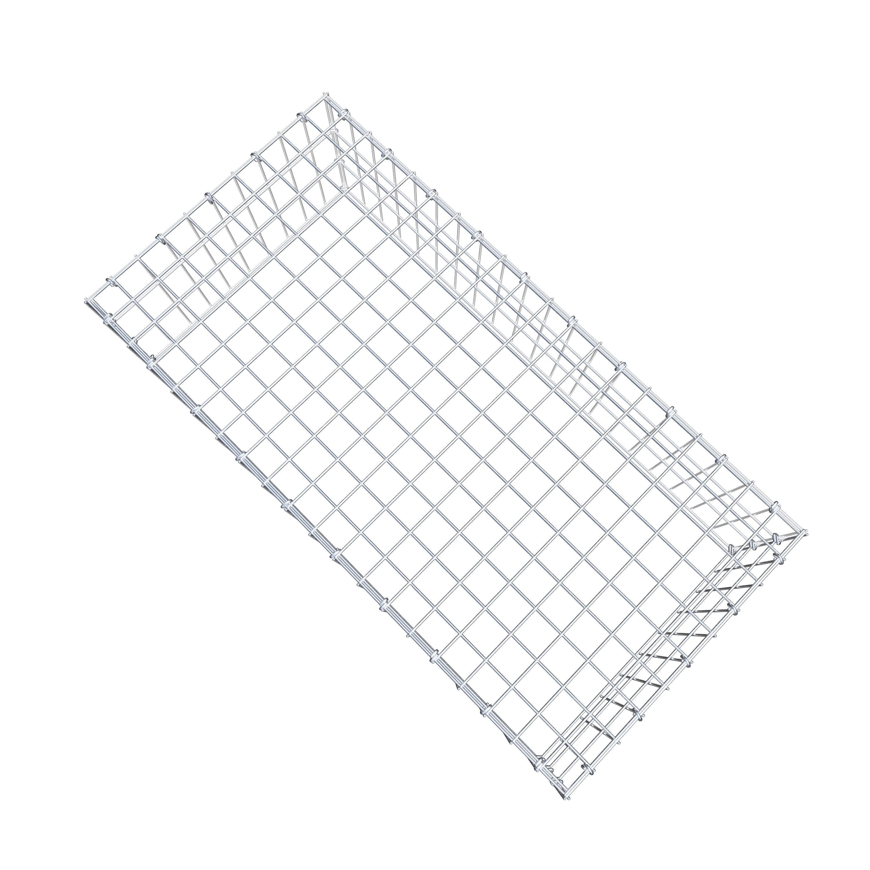 Anbaugabione Typ 3 100 cm x 30 cm x 50 cm (L x H x T), Maschenweite 5 cm x 10 cm, C-Ring