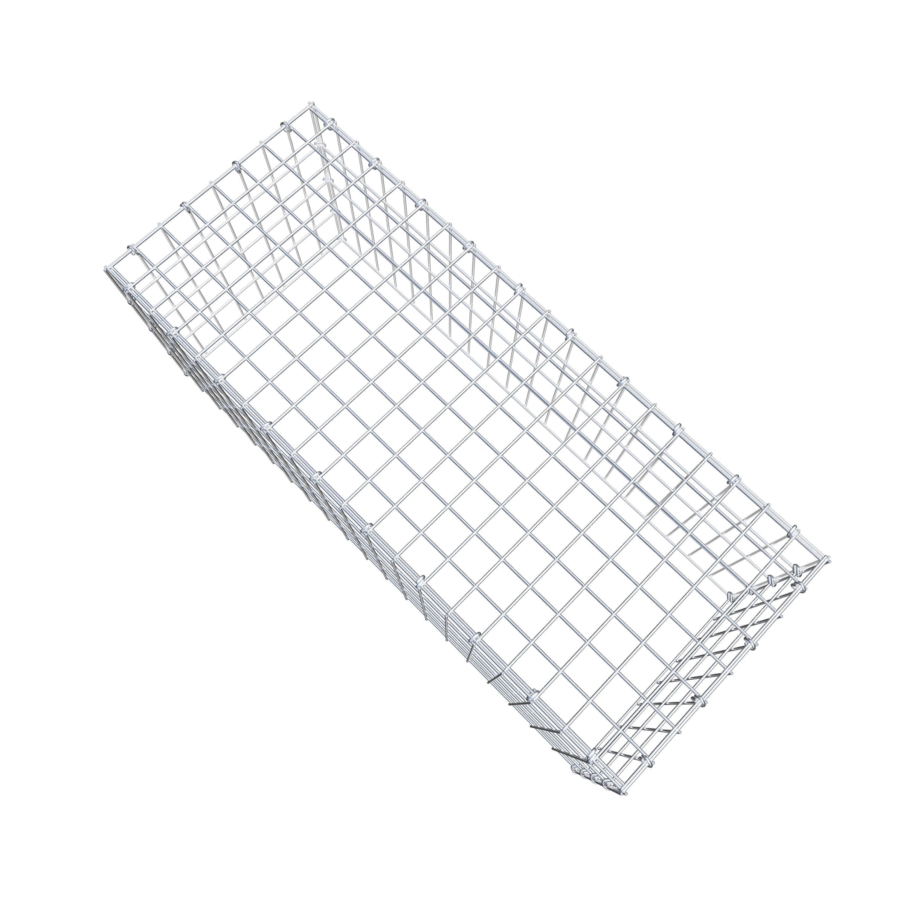 Anbaugabione Typ 3 100 cm x 40 cm x 40 cm (L x H x T), Maschenweite 5 cm x 10 cm, C-Ring