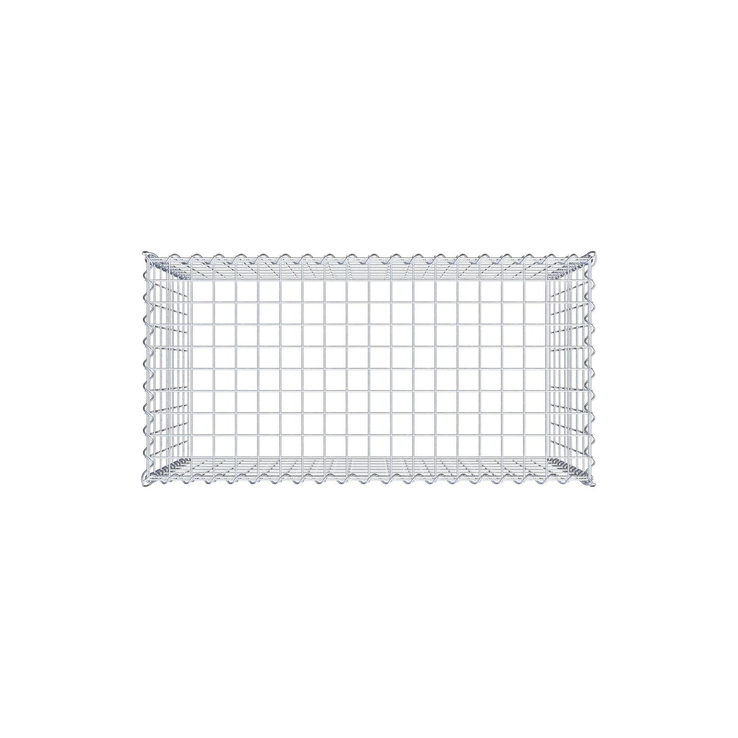 Gabion rapporté type 3 100 cm x 70 cm x 50 cm (L x H x P), mailles 5 cm x 10 cm, spirale
