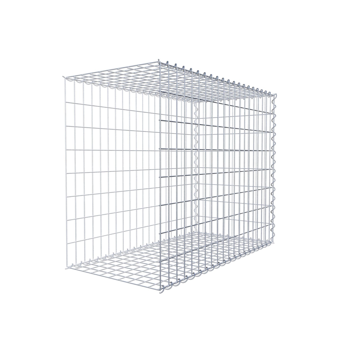 Gabbione aggiuntivo tipo 2 100 cm x 80 cm x 50 cm (L x H x P), dimensione maglia 5 cm x 10 cm, a spirale