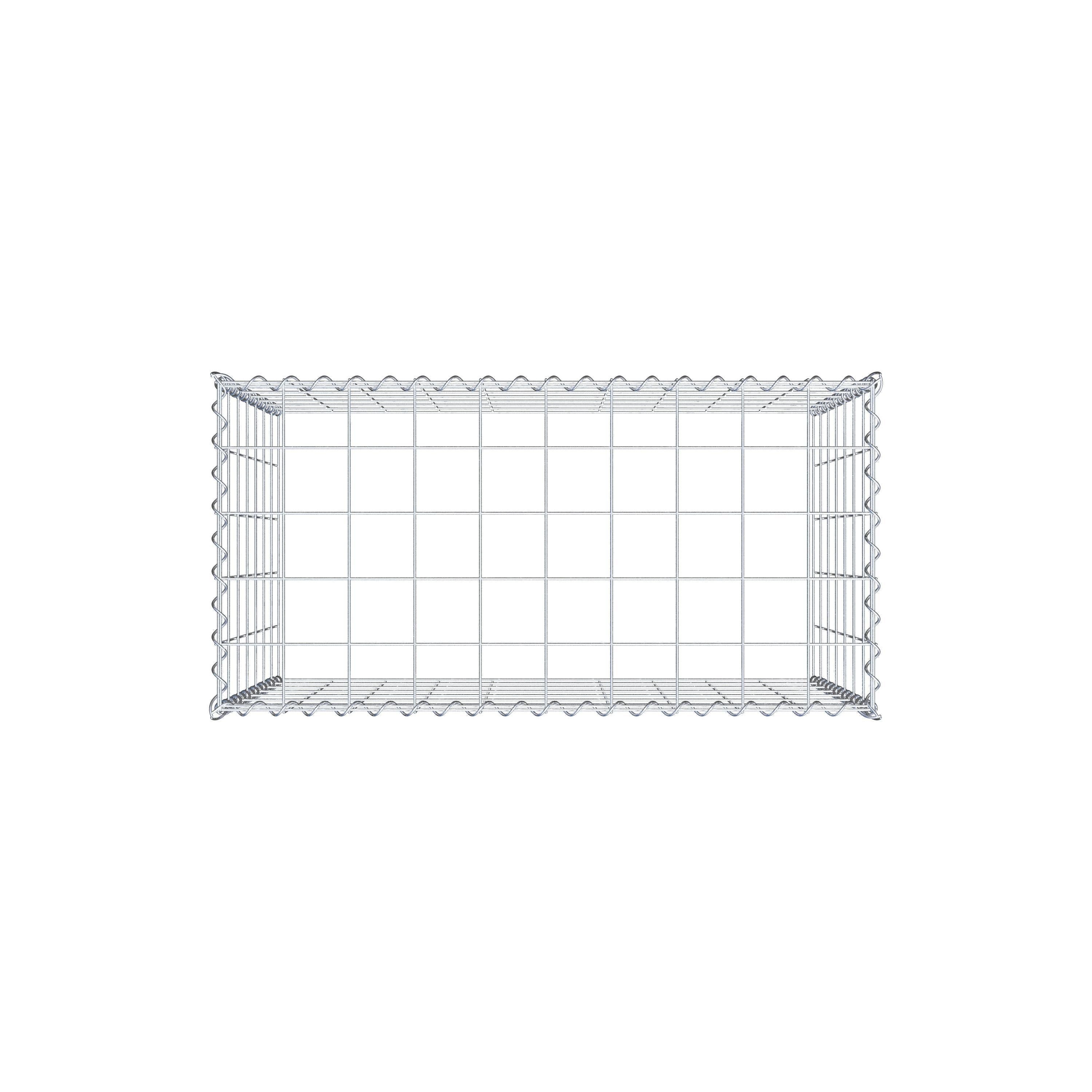 Gabião tipo 3 100 cm x 70 cm x 50 cm (C x A x P), malhagem 10 cm x 10 cm, espiral