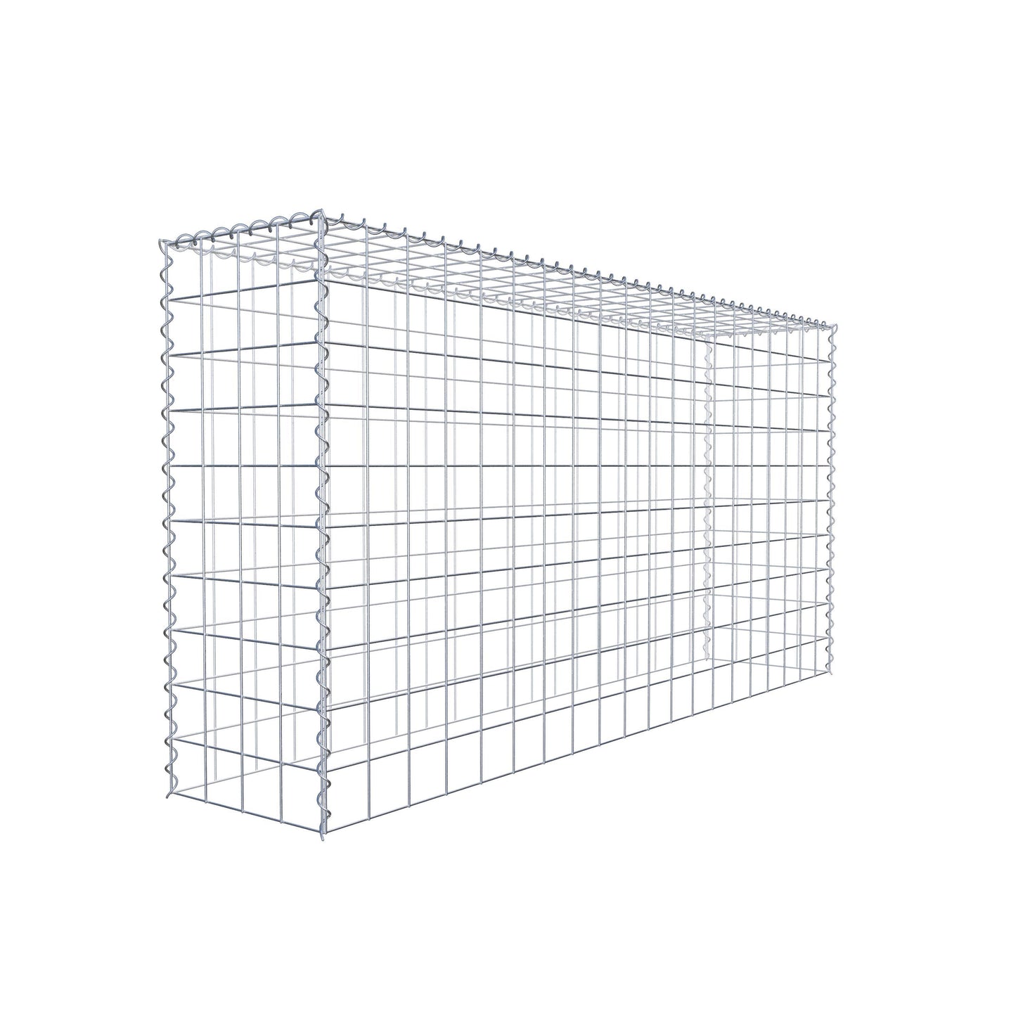 Extra gabion typ 3 200 cm x 100 cm x 40 cm (L x H x D), maskstorlek 10 cm x 10 cm, spiral