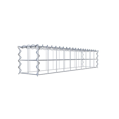 Add-on schanskorf type 3 100 cm x 20 cm x 20 cm (L x H x D), maaswijdte 10 cm x 10 cm, spiraalvormig