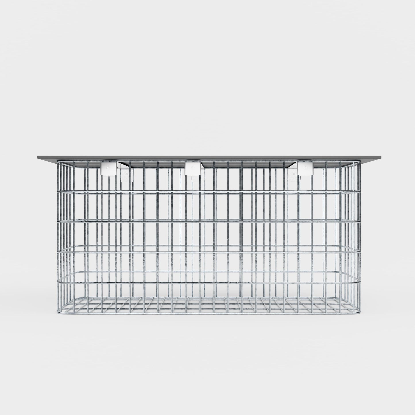 Garden bench 102 x 50 x 32 cm MW 5 x 10 cm hot-dip galvanized, with recycled cover in anthracite