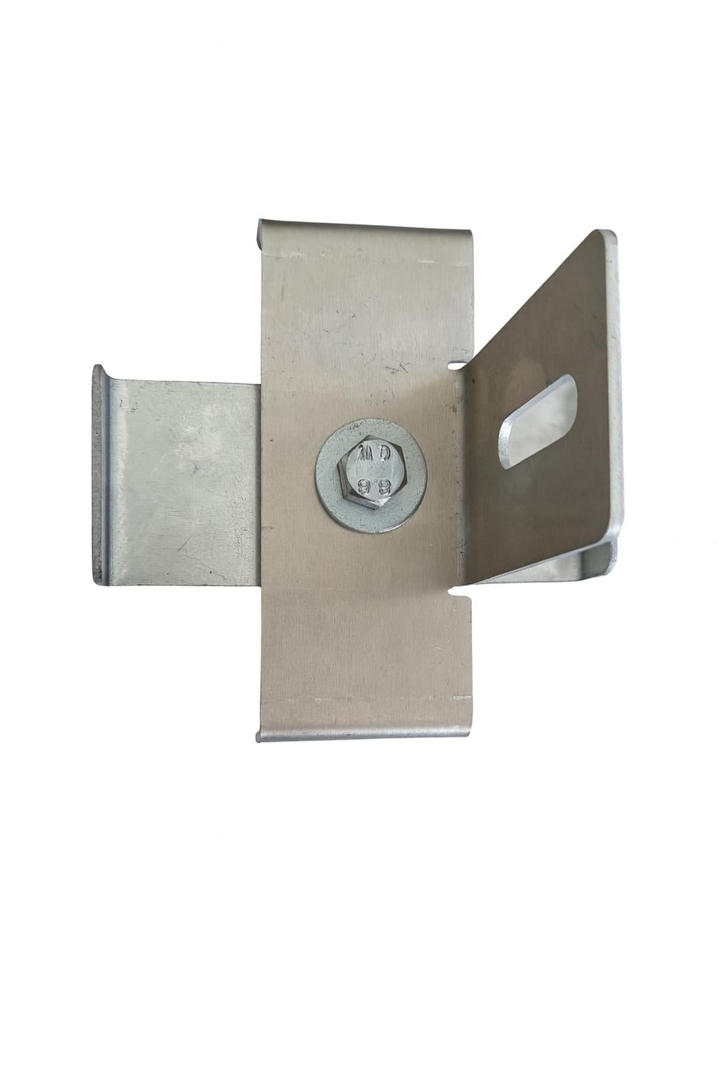 Klämma med stakethållare Maskstorlek 10 x 10 cm, aluminium