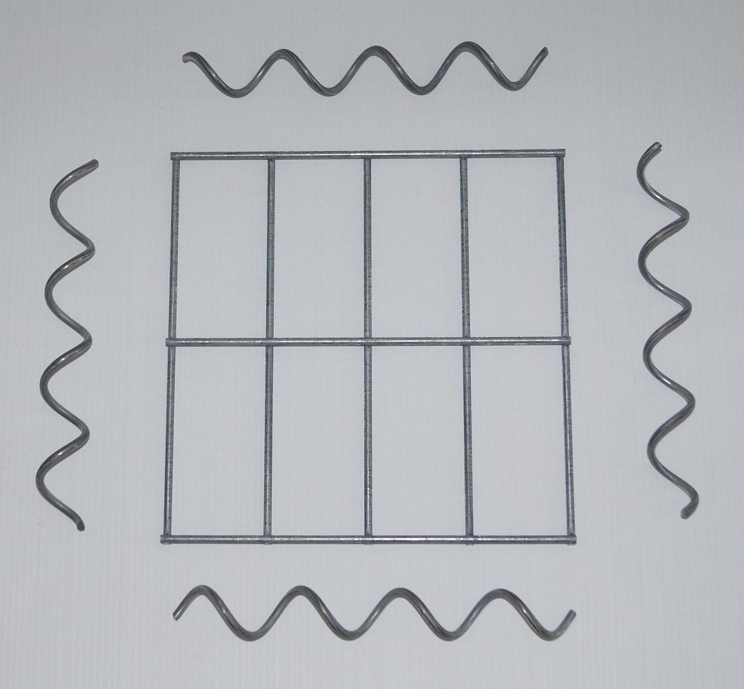 Cobertura para coluna MW 5 x 10 cm incluindo 4 espirais de montagem