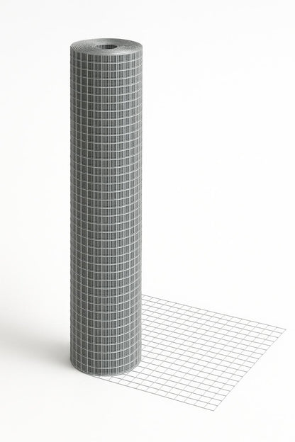 Trådrulle 12 mx 1 mx 0,8 mm, maskestørrelse 12,7 x 12,7 mm