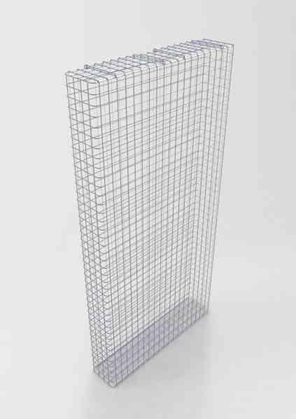 Gabion galvanisé à chaud 102 cm x 202 cm x 22 cm, mailles 5 cm x 5 cm, entièrement soudé