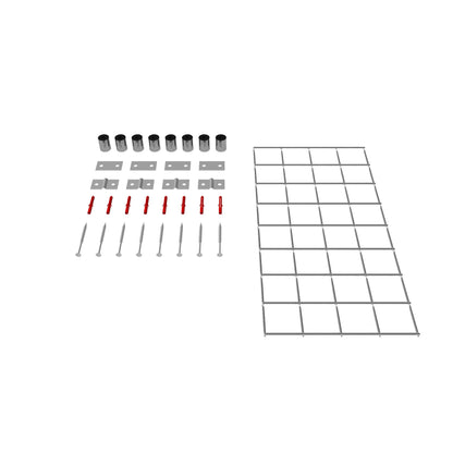 Treliça decorativa / treliça (incl. material de montagem) tamanho da malha 5 x 5 cm