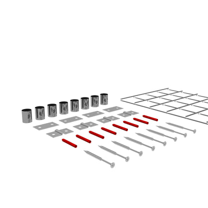 Treliça decorativa / treliça (incl. material de montagem) tamanho da malha 5 x 5 cm