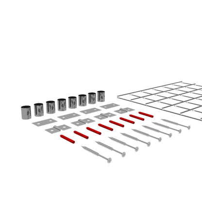 Treliça decorativa / treliça (incl. material de montagem) tamanho da malha 5 x 5 cm