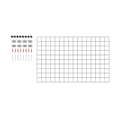 Treliça decorativa / treliça (incl. material de montagem) tamanho da malha 5 x 5 cm