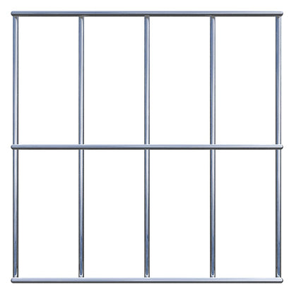 Decorative trellis / trellis (including mounting material) mesh size 5 x 10 cm