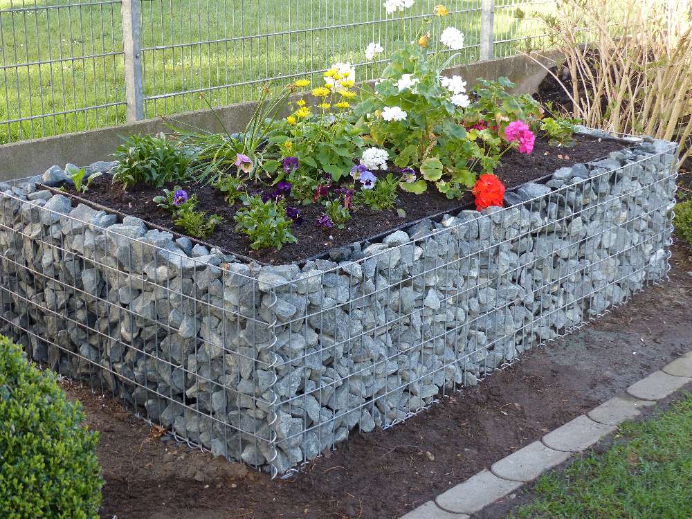 Gabion verhoogd bed op maat - maaswijdte 5x10cm