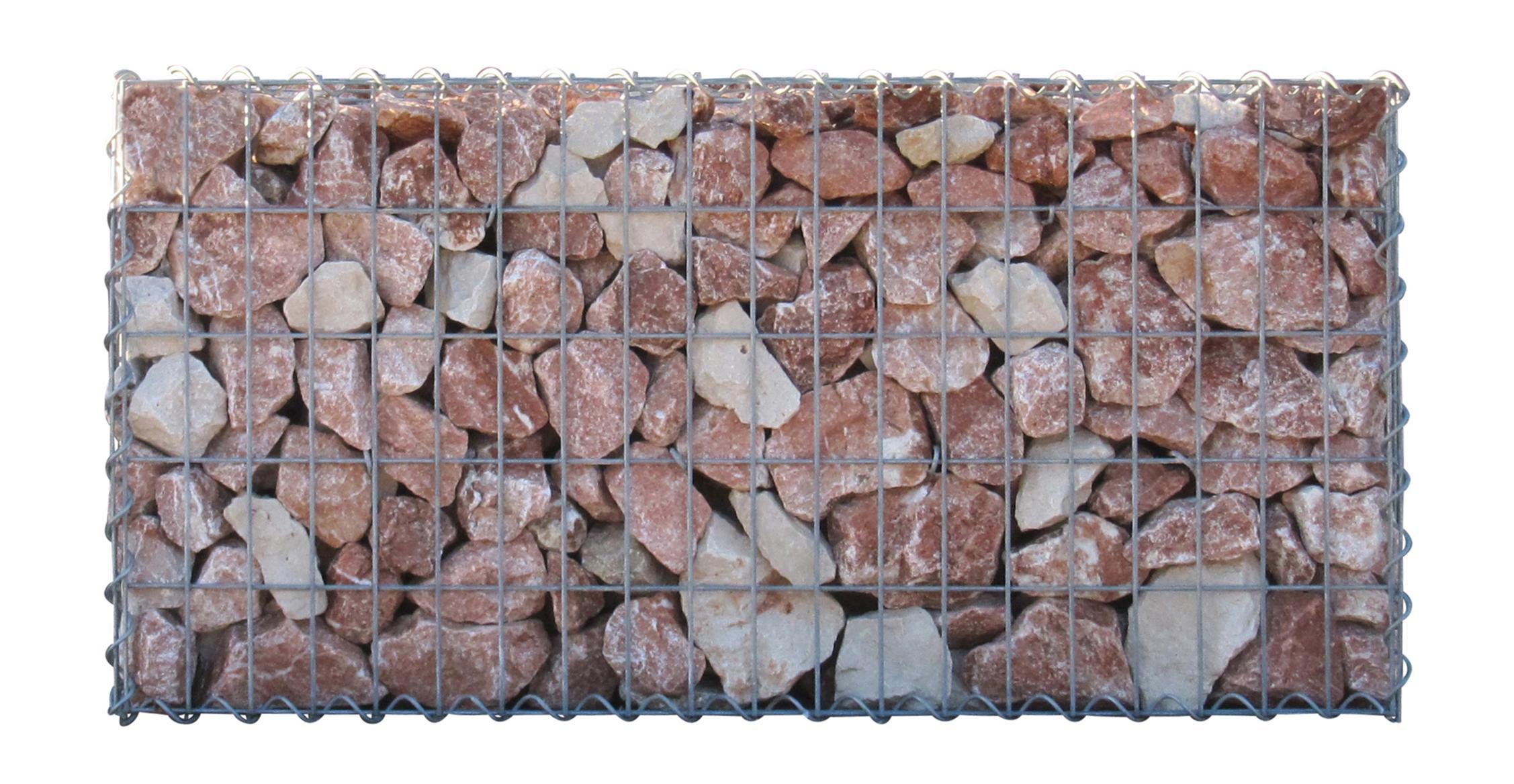 Gabion 100 cm x 50 cm x 50 cm (L x H x D), maskstorlek 5 cm x 10 cm, spiral