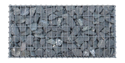 Gabião 80 cm x 40 cm x 20 cm (C x A x P), malhagem 5 cm x 10 cm, espiral