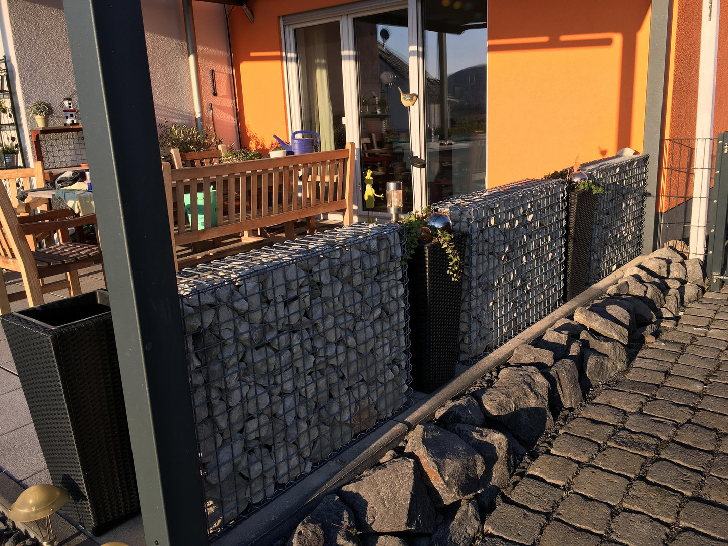 Gabion 100 cm x 70 cm x 20 cm (L x H x P), mailles 5 cm x 5 cm, anneau en C