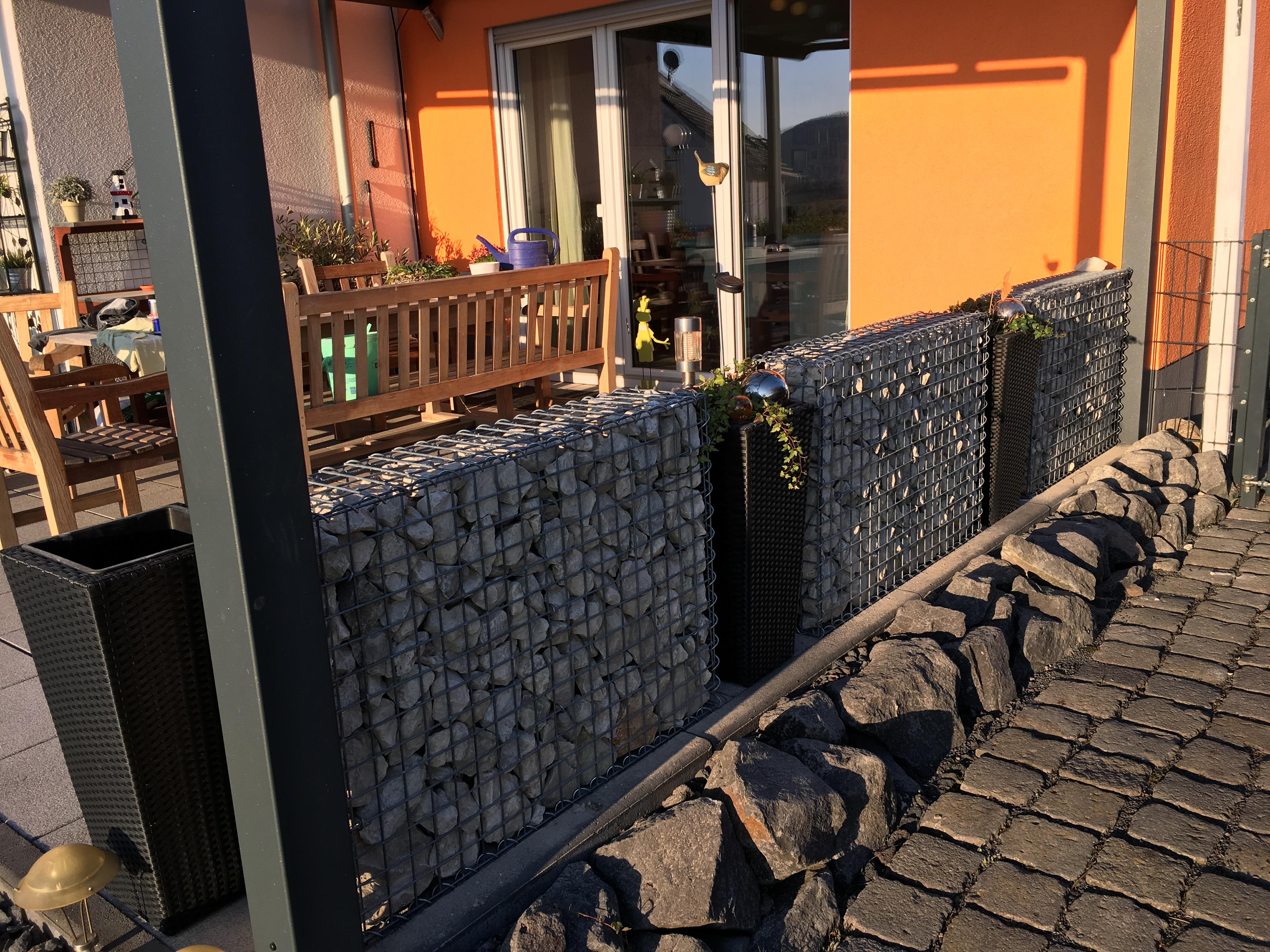 Gabion 100 cm x 70 cm x 20 cm (L x H x D), mesh size 5 cm x 5 cm, C-ring