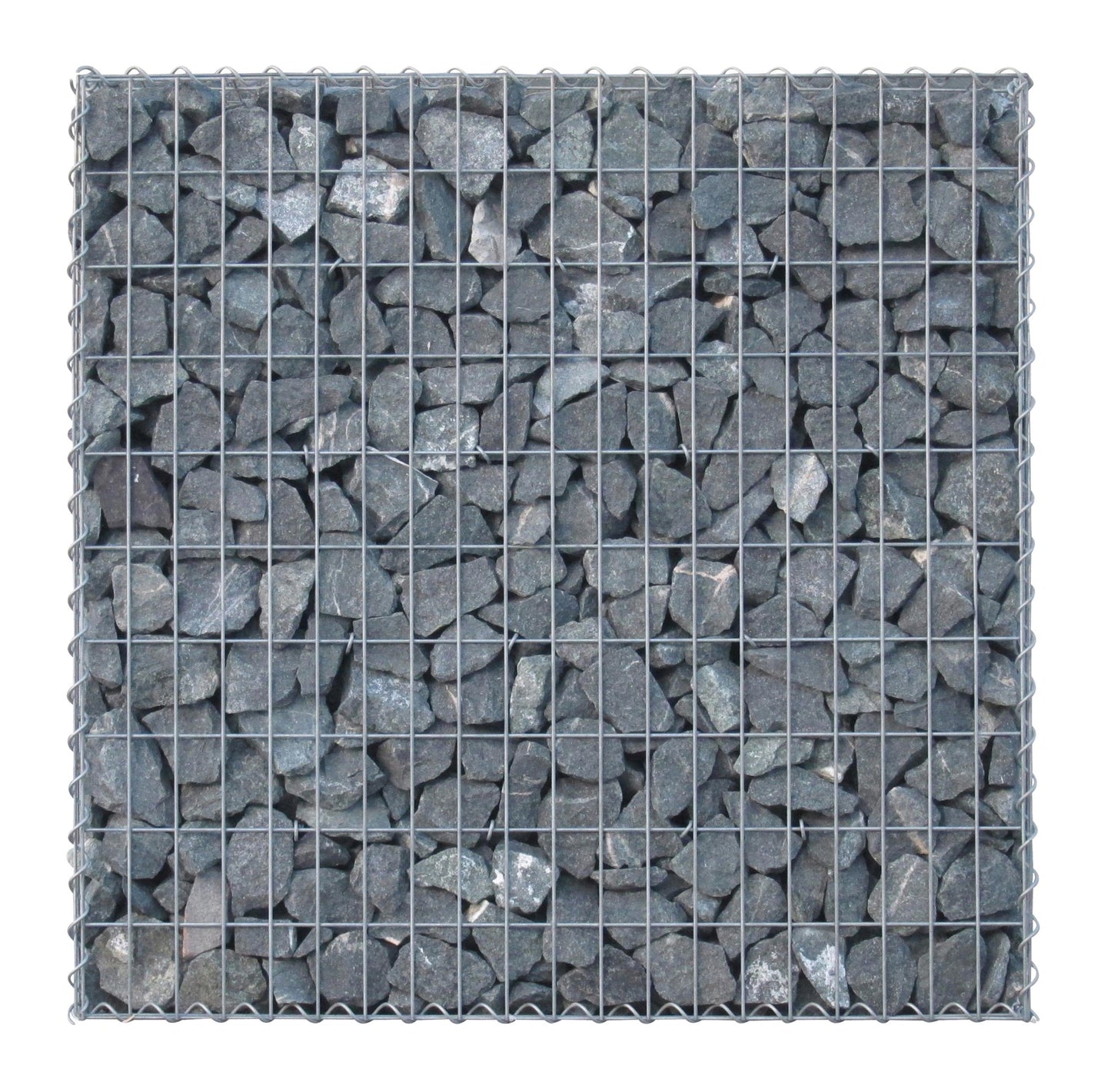Gabião 100 cm x 100 cm x 30 cm (C x A x P), malhagem 5 cm x 10 cm, anel C
