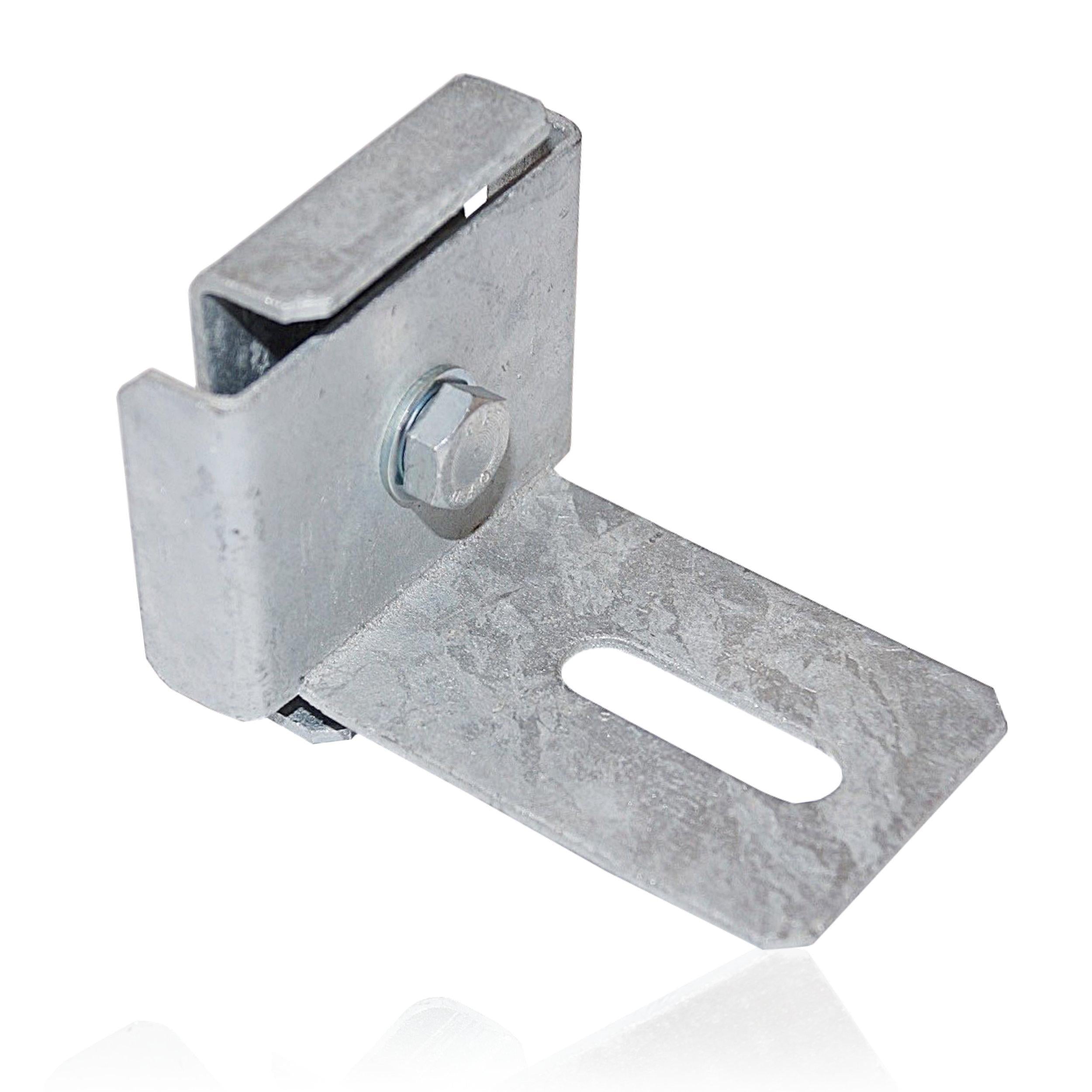 Klämma med stakethållare Maskbredd 5 cm x 5 cm, galvaniserad