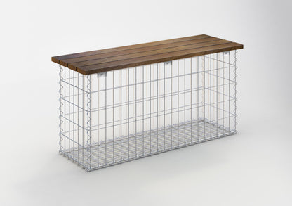 Tuinbank spiraalvormige schanskorf CUMARU MW 5 x 10 cm 105 x 50 x 50 cm