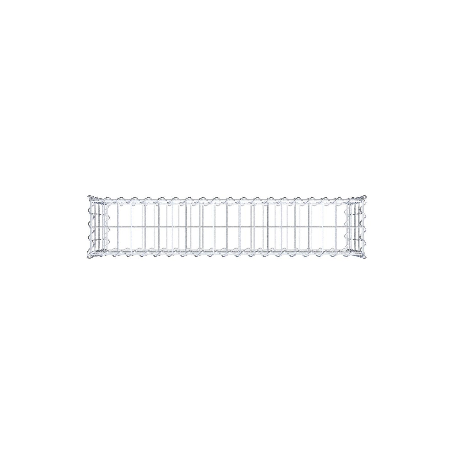 Set di 2 gabbioni 100 cm x 40 cm x 20 cm (L x H x P), maglia 5 x 10 cm, spirale