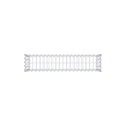 Set di 2 gabbioni 100 cm x 40 cm x 20 cm (L x H x P), maglia 5 x 10 cm, spirale