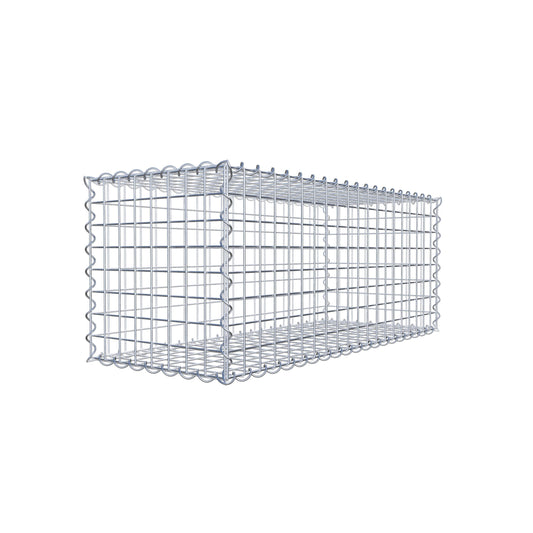 Juego de 2 gaviones de 100 cm x 40 cm x 40 cm (largo x alto x fondo), malla de 5 x 5 cm, en espiral