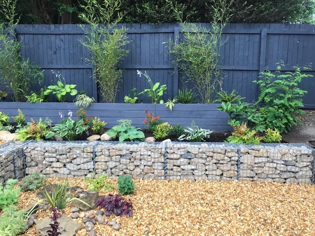 Juego de 2 gaviones de 100 cm x 50 cm x 30 cm (largo x alto x fondo), malla de 5 x 5 cm, en espiral