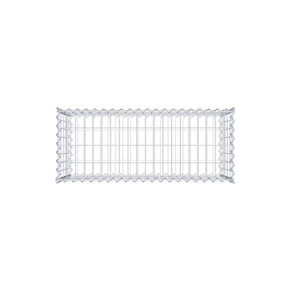 Juego de 2 gaviones de 100 cm x 50 cm x 40 cm (largo x alto x fondo), malla de 5 x 10 cm, en espiral