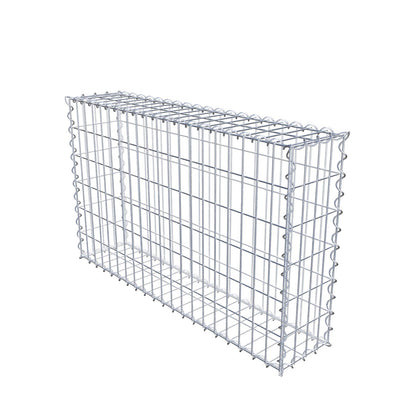 Lot de 2 gabions 100 cm x 60 cm x 20 cm (L x H x P), mailles 5 x 10 cm, spirale