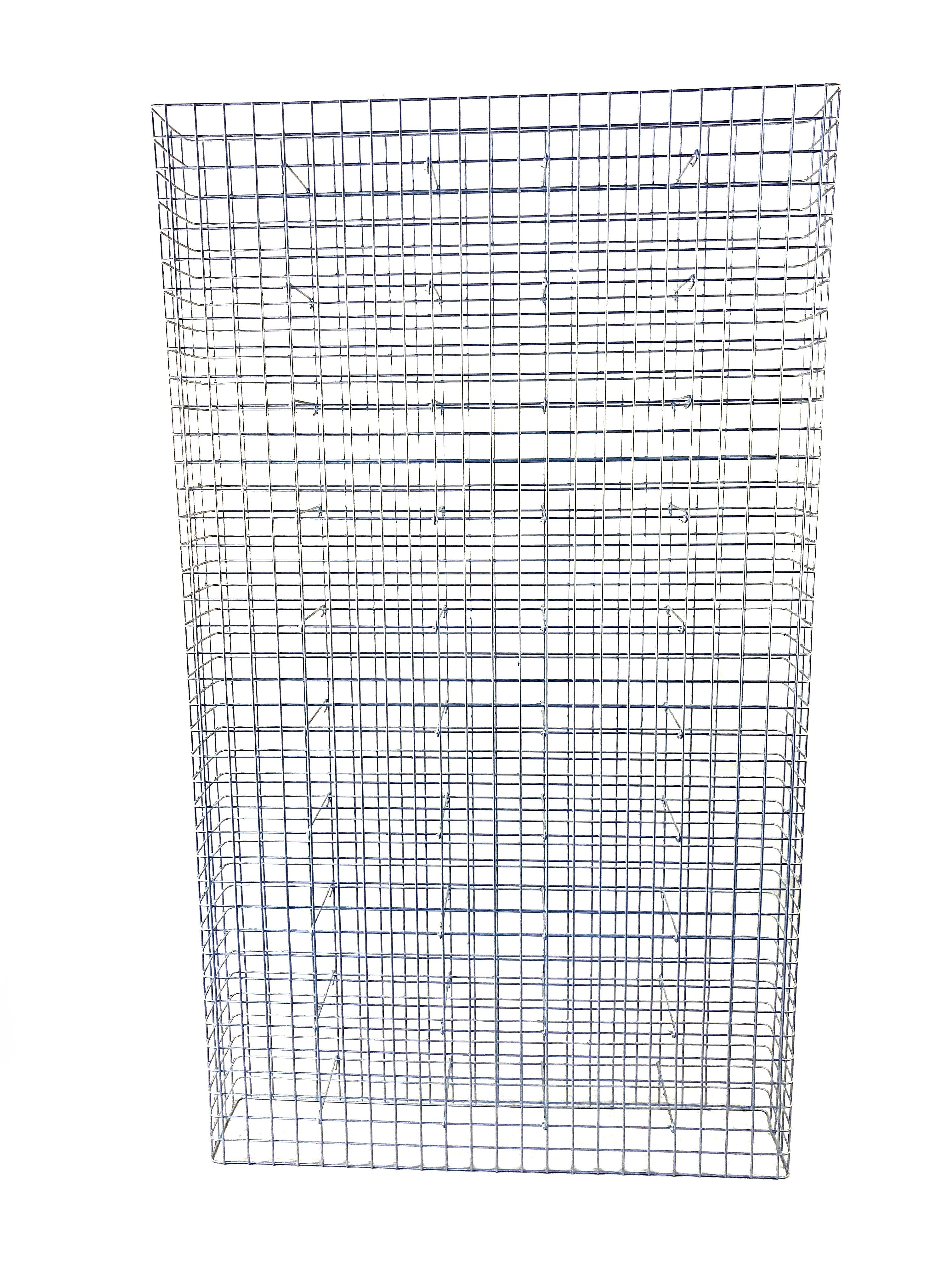 Gabion galvanisé à chaud 117 cm x 200 cm x 22 cm, mailles 5 cm x 5 cm, entièrement soudé