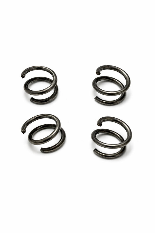 Juego de 20 anillas en espiral galvanizadas - conexión estable para gaviones y malla metálica