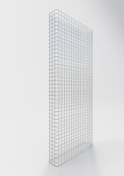 Gabionstängsel längd 87 cm, höjd 200 cm, djup 17 cm, maskstorlek 5 x 5 cm