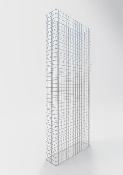 Comprimento da cerca de gabião 82 cm, altura 160 cm, profundidade 22 cm, tamanho da malha 5 x 5 cm