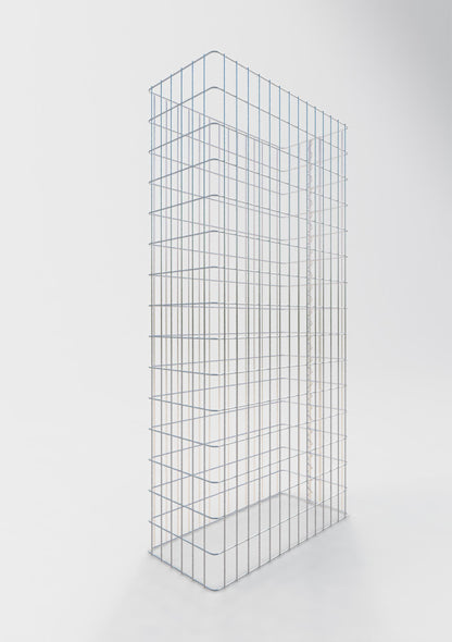 Valla de gaviones longitud 72 cm, altura 160 cm, profundidad 32 cm, malla 5 x 10 cm