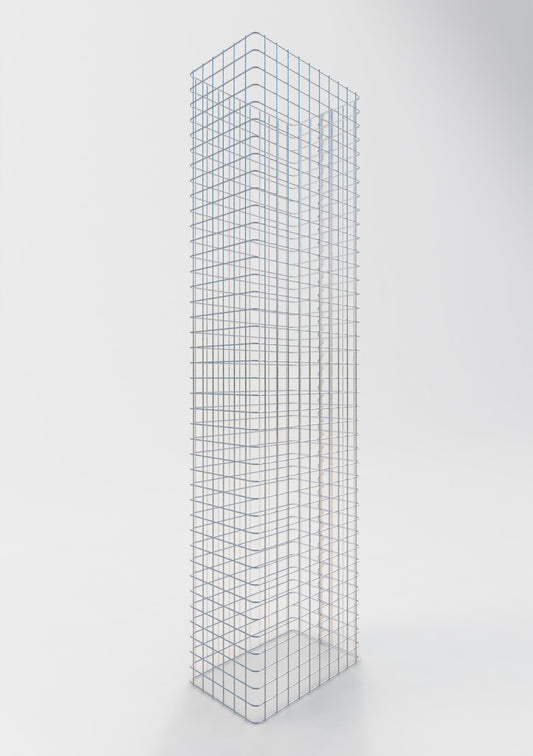 Valla de gaviones longitud 52 cm, altura 160 cm, profundidad 32 cm, malla 5 x 5 cm