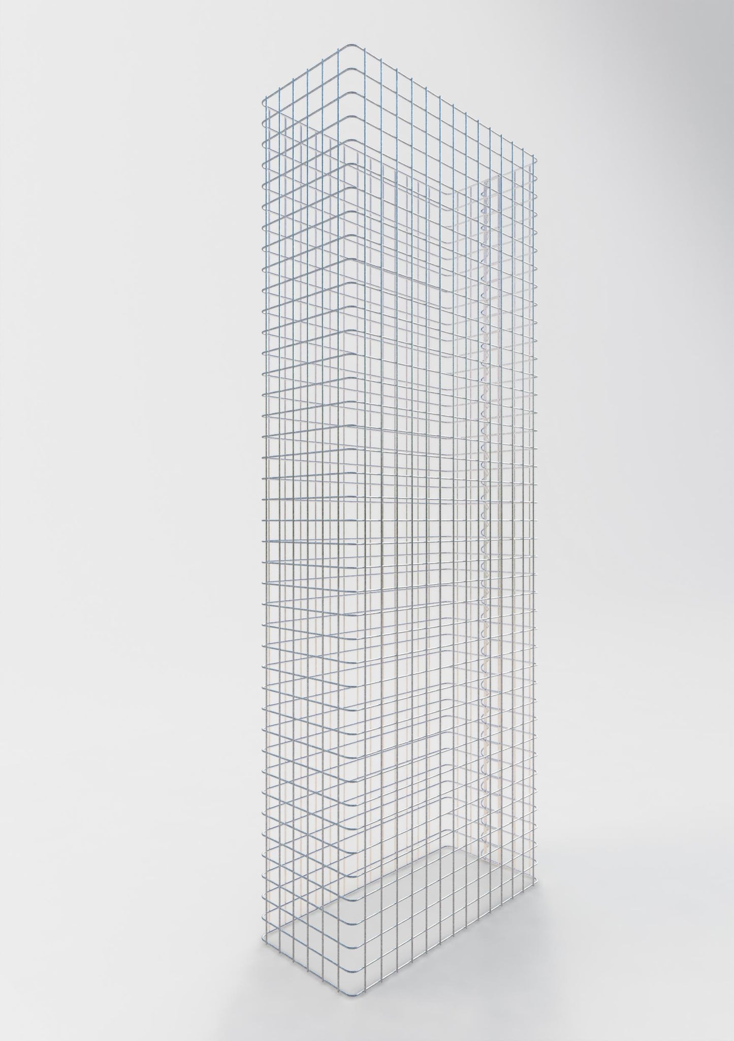 Recinzione in gabbioni lunghezza 72 cm, altezza 180 cm, profondità 32 cm, maglia 5 x 5 cm