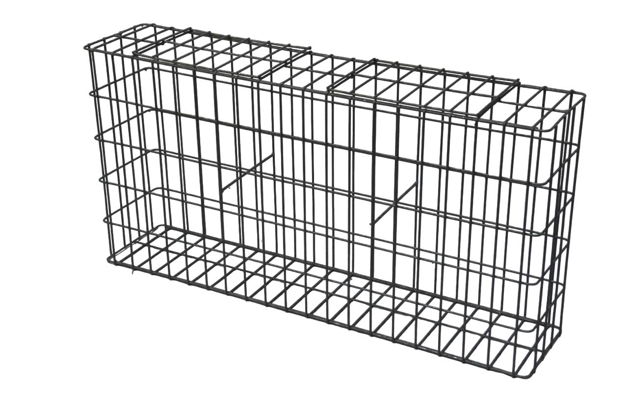 Gabion galvanisé à chaud 102 cm x 52 cm x 22 cm, mailles 5 cm x 10 cm, entièrement soudé