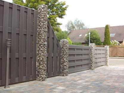 Gabionpelare, kvadrat 22 cm x 22 cm, 80 cm hög, MW 5 cm x 5 cm