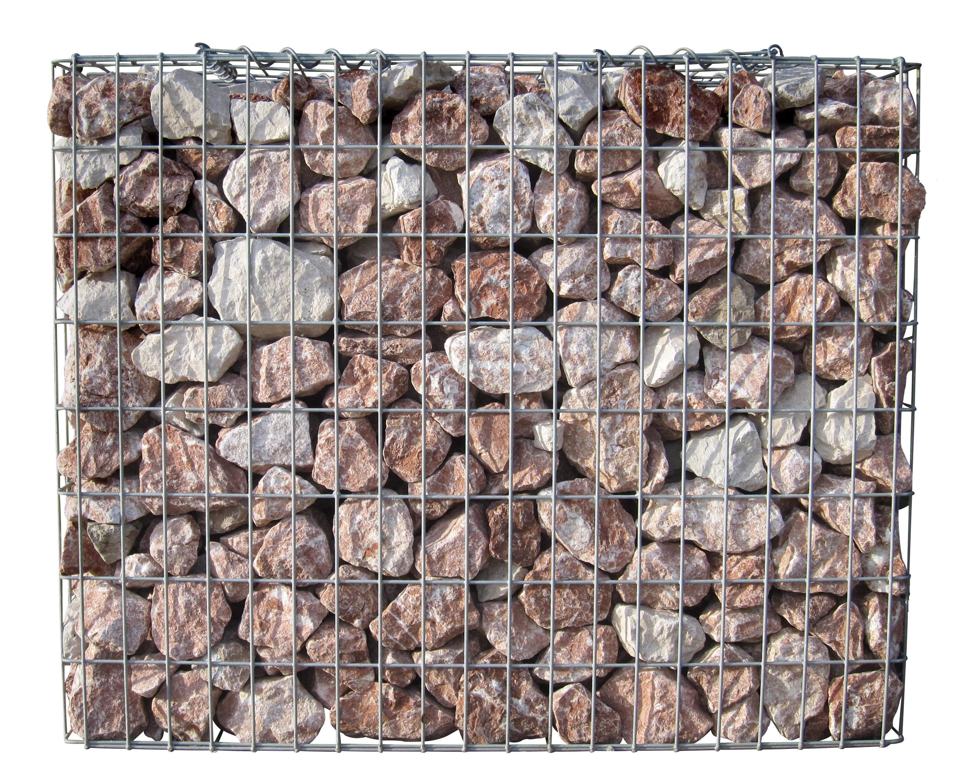 Gabion hot-dip galvanized 102 cm x 82 cm x 32 cm, mesh size 5 cm x 10 cm, fully welded