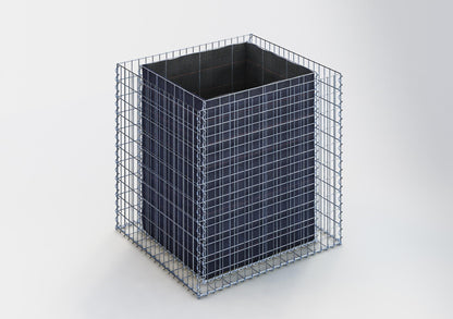 Højbed firkantet 100 cm x 100 cm x 90 cm (L x H x D), maskestørrelse 5 x 10 cm, vægtykkelse 10 cm