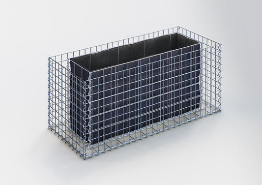 Raised bed square 120 cm x 50 cm x 50 cm (L x H x D), mesh size 5 x 5 cm, wall thickness 10 cm
