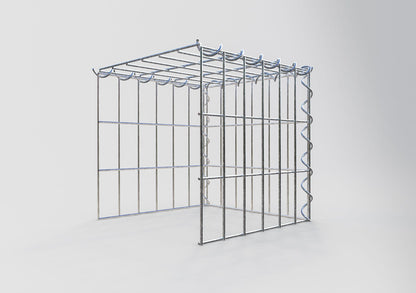 Anbaugabione Typ 4 30 cm x 30 cm x 30 cm (L x H x T), Maschenweite 5 cm x 10 cm, Spirale