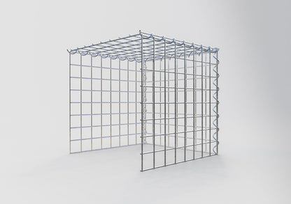 Add-on schanskorf type 4 40 cm x 40 cm x 40 cm (L x H x D), maaswijdte 5 cm x 5 cm, spiraalvormig