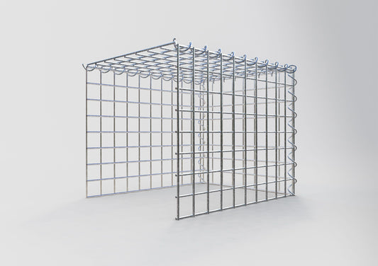 Gabion rapporté type 4 50 cm x 40 cm x 40 cm (L x H x P), mailles 5 cm x 5 cm, spirale