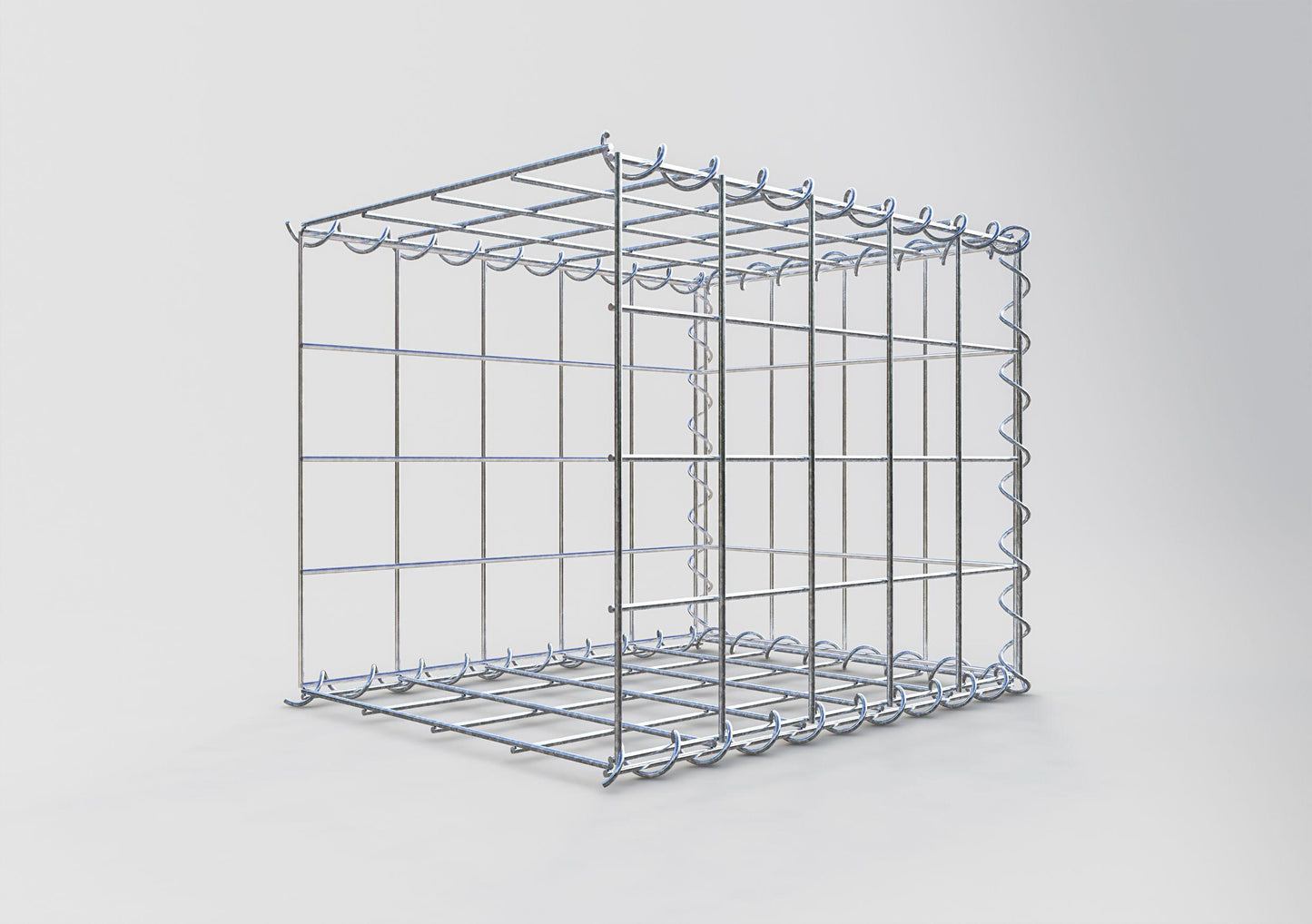 Gavión adicional tipo 2 50 cm x 40 cm x 40 cm (L x A x P), malla 10 cm x 10 cm, en espiral