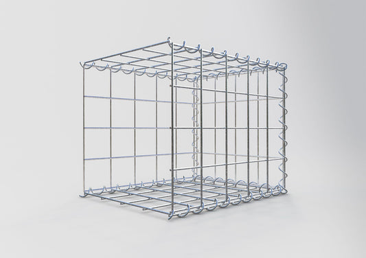 Gabion rapporté type 2 50 cm x 40 cm x 40 cm (L x H x P), mailles 10 cm x 10 cm, spirale