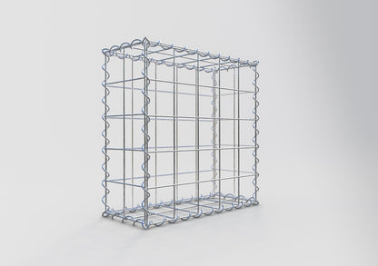 Gavión 50 cm x 50 cm x 20 cm (largo x alto x fondo), malla 10 cm x 10 cm, en espiral