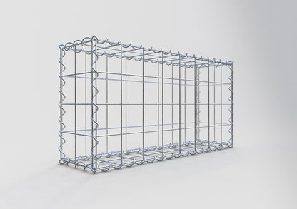 Gavión 80 cm x 40 cm x 20 cm (L x A x P), luz de malla 10 cm x 10 cm, en espiral